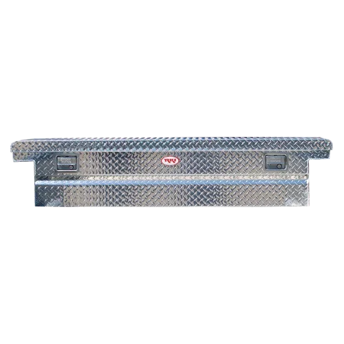 C63LPA – RKI Tool Box, Crossover Low Profile Single Lid Diamond Tread Silver Aluminum 20 Inch Length x 71-1/2 Inch Wi...